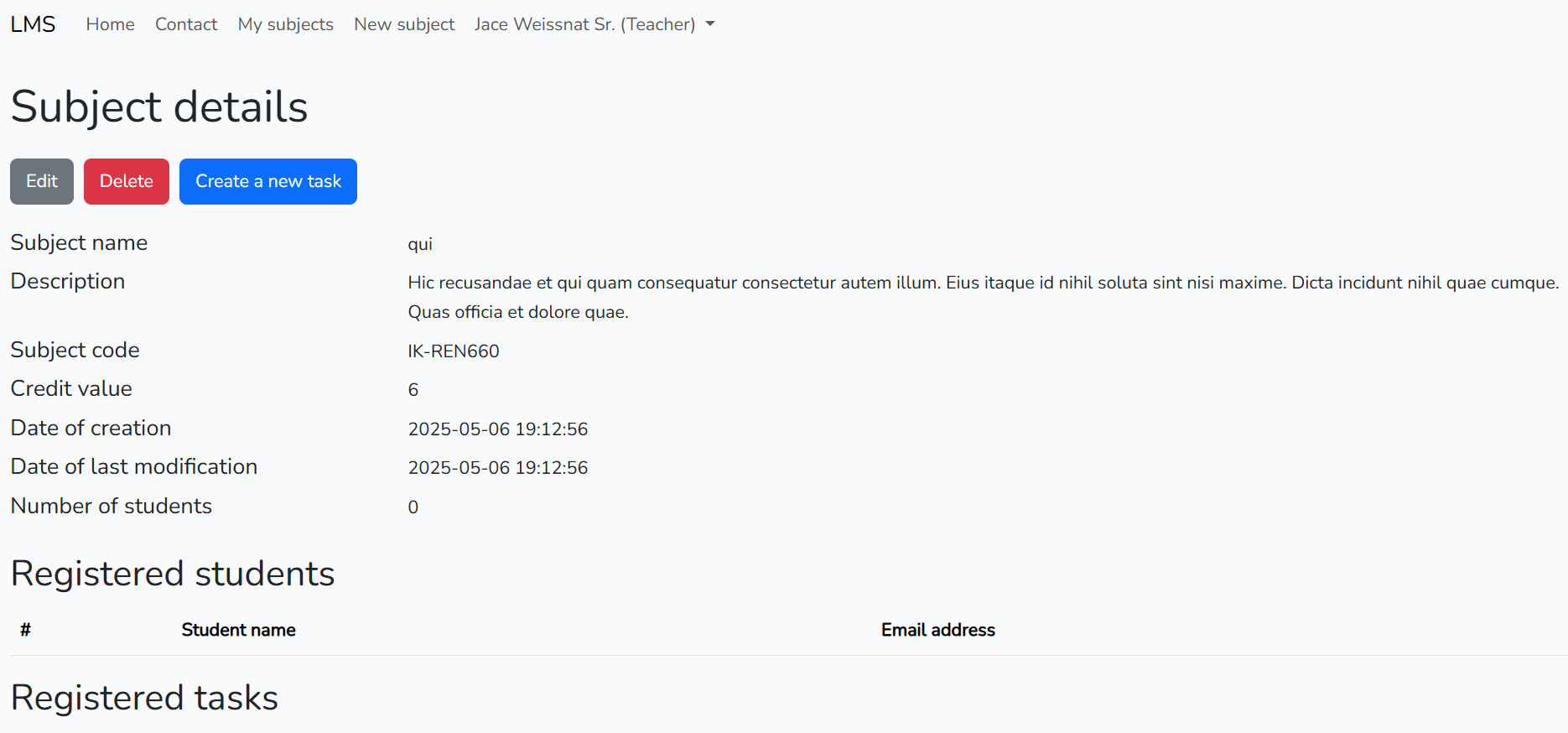 Learning management system